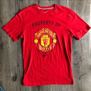 Manchester United Soccer T shirt by Nike size Small